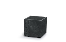 Kvetin Prosperplast SIERRA SQUARE beton effect 38,5 cm ierny betn