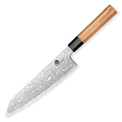 N Dellinger Chef / Kiritsuke 8,5" Buffalo Olive Octagon 215 mm