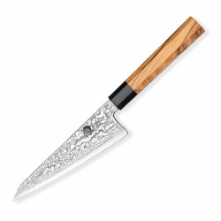 N Dellinger vykoovac Honesuki Boning 6" Buffalo Olive Octagon 150 mm